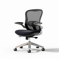 Ergonomische bureaustoel met mesh rugleuning zwart 45 x 55 x 95cm